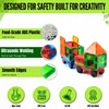 Little Vo Magnetic Tiles Set 180 PCS with 2 Cars