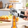 Gugxiom 3-in-1 Stainless Steel Manual Can Opener with Non-Slip Handle
