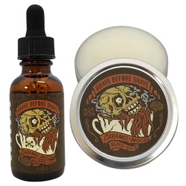 GRAVE BEFORE SHAVE CARAMEL MOCHA BEARD PACK (Caramel Mocha Coffee Scented)