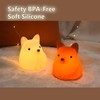 TriPro Fox Silicone Nursery Night Light,Auto Shut Down,Room Decor Desk