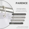PARENCE. 30 anelli di plastica per tende doccia – bianchi