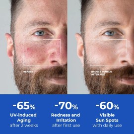 DIPSEVEN 6 in 1 Face Cream for Men: Anti-Aging Mens Moisturizer with SPF