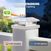 NIORSUN Solar Post Lights Outdoor, Fence Post Solar Lights Cool