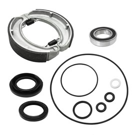 Rear Brake Drum Shoes Bearing Seals Kit for Honda TRX300 Fourtrax 300 1988-2000