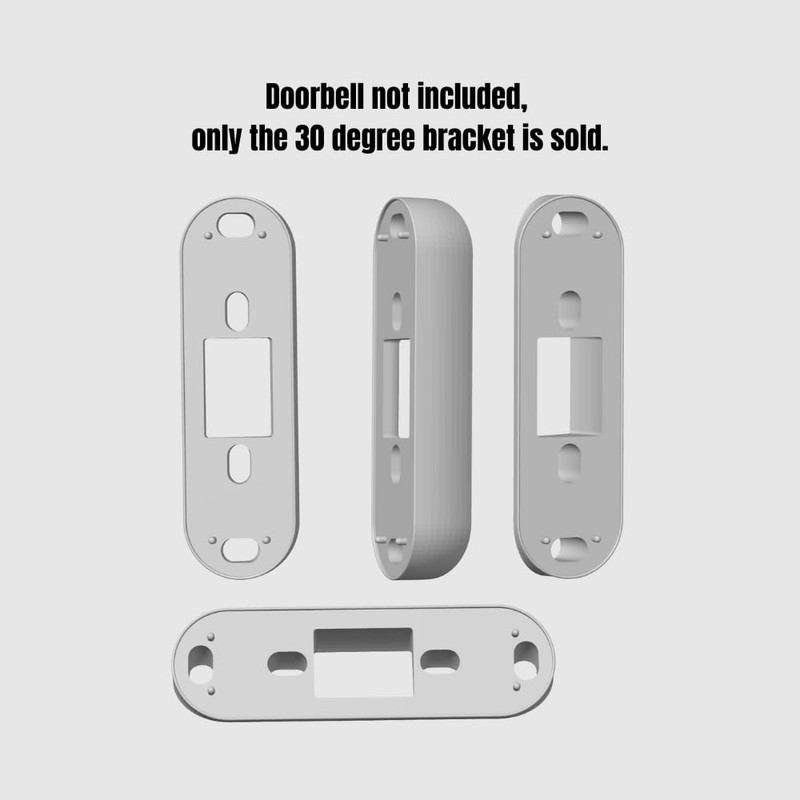 Angle Bracket Compatible with Simplisafe doorbell Bracket with a 30°