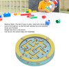 Balance Maze Game Double Sided Educational Round Portable Wooden Ball