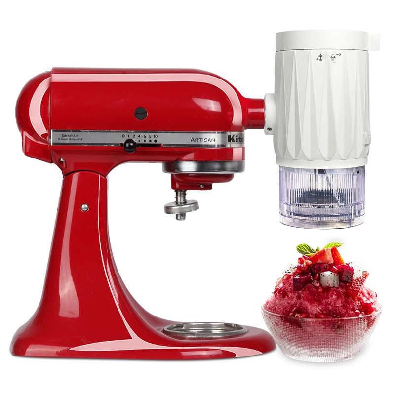 Shave Ice Attachment for Kitchenaid Stand Mixers, Shaved Ice and