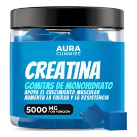 Aura Gomitas Creatina Monohidratada Fuerza Recuperacion 120p