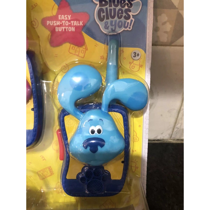 Blues Clues Characters Static-Free Long-Range Blue & Pink Kids Walkie