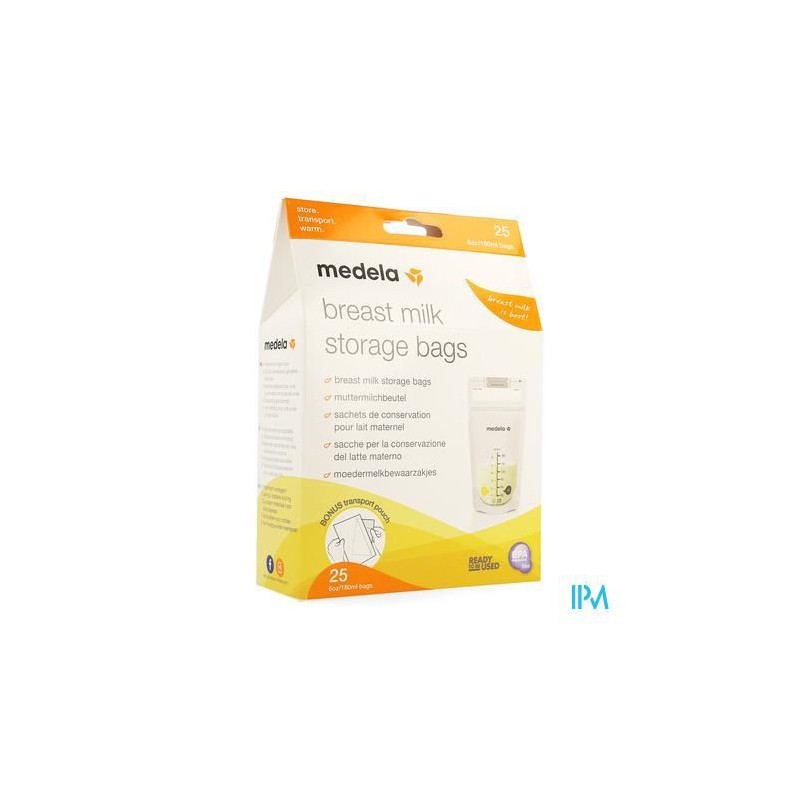 Medela Sacs Recueil Lait Maternel 180ml 25