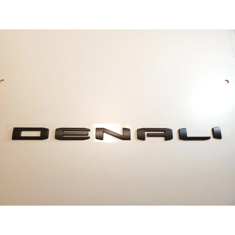 GMC Matte Black Rear Tailgate DENALI Sierra Emblem GMC Sierra