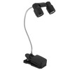 Clip On Light LED Double Headed 360 Degree Adjustable Rotatable