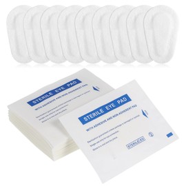 LALAFINA 20Pcs Sterile Nonwoven Eye Pads Breathable Eye Patches Soft Medical Self- Adhesive Nonwoven Wound Dressings for Adults, Random Color