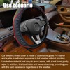Funda para volante de automóvil, funda de piel de microfibra,