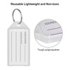 Hotgod 100 Pcs White Plastic Key Tags with Split Ring