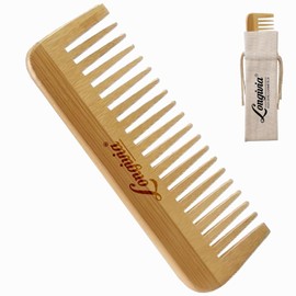 Comb for Curls Hair Ecological Wooden Comb Coarse 100% Natural Bamboo Curling Comb Natural Curls - Comb Wide Tooth Comb Detangling Comb