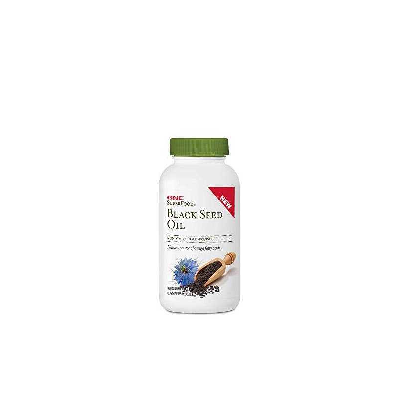GNC SuperFoods Black Seed Oil, Natural Source of Omega Fatty