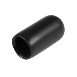 TA-VIGOR 200Pcs Rubber End Caps, 6mm ID Round Flexible Screw End Caps Thread Protectors, Black Vinyl Bolt Covers Rubber Covers for Screws, Tubes, Cables, Wires, etc