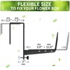 Window Box Brackets, Adjustable Planter Box Brackets, Heavy Duty Iron