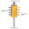 1/4" Shank Reversible Finger Glue Joint Router Bit Wood Milling