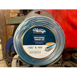 Henry's H1106297 .105" 185' Square Pro Trimmer Line Twin-Layer Co-Extrusion