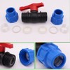 Ball Valve Connector, 25mm MDPE Irrigation Pipe Fittings Valve, Plastic