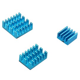 Jopto Aluminum Heatsink with Thermal Tape Compatible with Raspberry Pi 4 Model B, Raspberry Pi 4B - Blue (Raspberry Pi Board is NOT included)