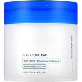 Zero Pore Pad, Pads Tonificantes AHA BHA, Ácido Láctico 4.5%, 70 Pads