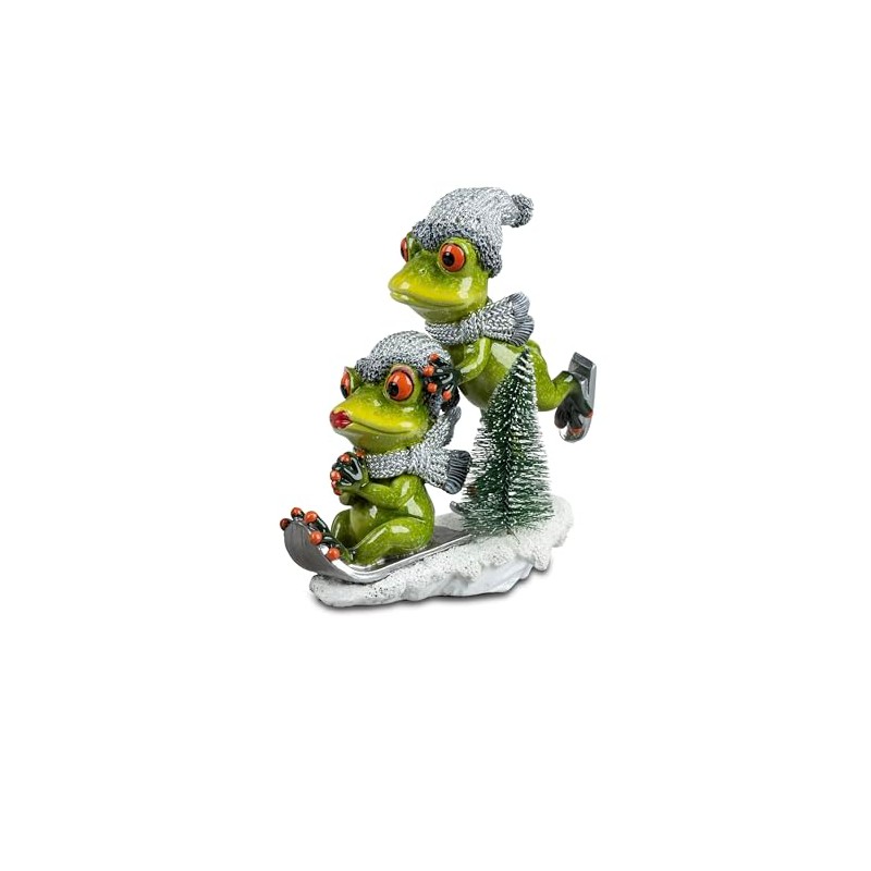 formano Beautiful Frog Pair for Winter Sports, Holidays, Frog House