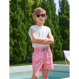 APTRO Boys 2 in 1 Swim Trunks Quick Dry with Compression Liner - Breathable Stretch Beach Shorts #KSTK03 8-10 Years