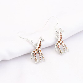 Giraffe Earrings Cute Giraffe Gift Giraffe Animal Earrings Jewelry Giraffe Lover (Giraffe Earrings EU)