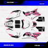 Factory EFX White & Pink Shift Racing Graphics Kit fits