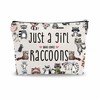Funny Makeup Bag Gift, Who Loves Raccoon, Motivational Travel Bag,