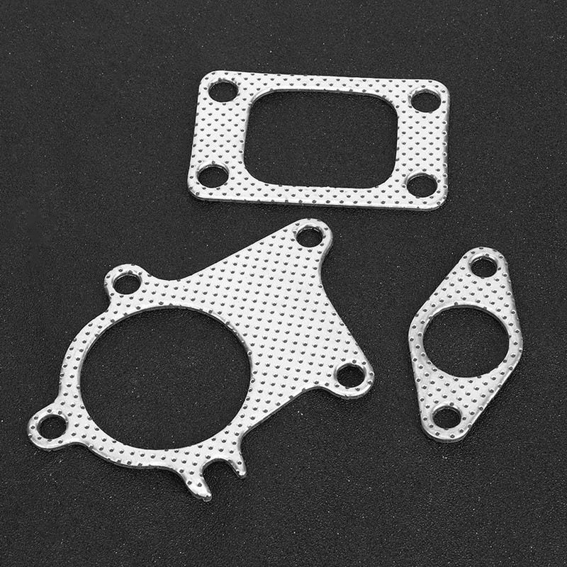 38mm/1.5in Gasket 5Bolt Downpipe Combo Kit Fitting for T3/T4 Turbocharger
