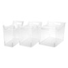 Sterilite Narrow Shelf Bin with Handles, Plastic Storage Container for
