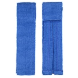 Suddora - Toalla de fútbol de algodón puro, con cierre de gancho y bucle, toallas deportivas para sudor y mantener el agarre, toalla versátil para gimnasio, yoga, fútbol juvenil, azul