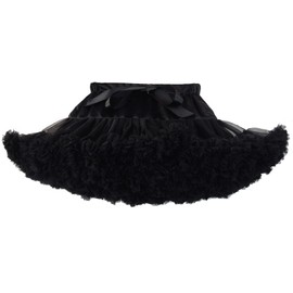 Alunsito Tutu Skirt for Baby Girl Toddler Solid Color Tulle Skirts Girls Smooth Tutu Skirt Infant Tulle Skirt Black S 2-4 Years