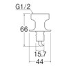 SANEI G1/2 PT3360 Washing Machine Nipple with Auto Stop Function