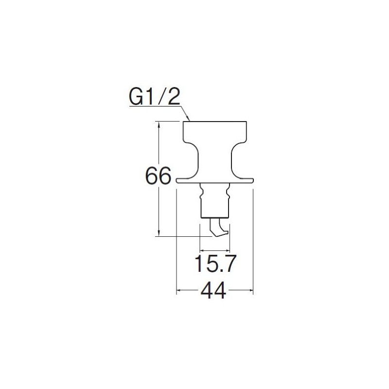 SANEI G1/2 PT3360 Washing Machine Nipple with Auto Stop Function