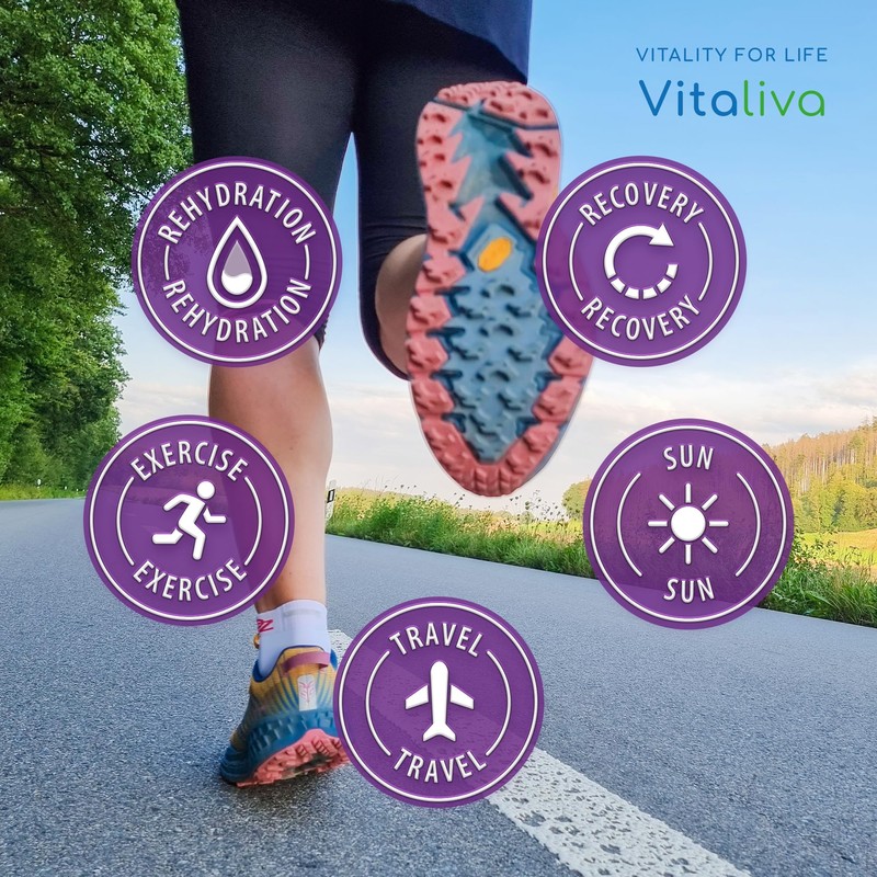 Vitaliva Hydration Pack - Hydro Boost Electrolyte Tabs (20) and