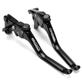 ZYAKOMO CNC Motorcycle Clutch Brake Lever Fit for Kawasaki Ninja 500 Ninja500 Ninja 500SE 2024 2025 Z500 Z500SE Handle Brake Levers Brake Clutch Levers (Black)