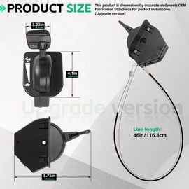 Upgraded 946-05098c 46 INCH Throttle Choke Cable For Cub Cadet Craftsman MTD Lawn Tractor Throttle Cable XT1-LT46 LT50 GT50 GT54 GX54 ST54 XT2-LT54 LX46,Throttle Cable Assembly