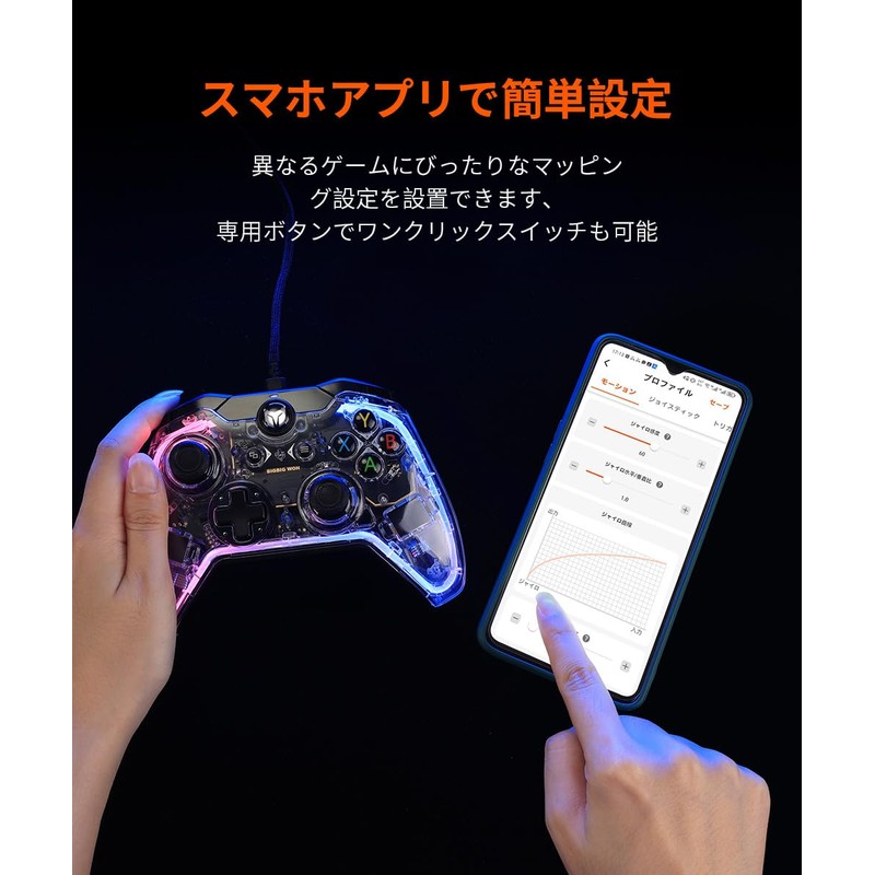 BIGBIG WON PC Wired Controller, Back Button, Switch, Controller Wired