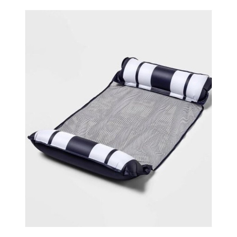 Sun Squad Inflatable Hammock Sun Squad Pool Float Navy &