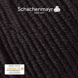 Schachenmayr Merino Extrafine 120, 50 g, Black Hand Knitting Yarn