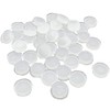 50 Pieces Silicone Flute Plug, 8 mm Universal Flute Open Hole Plug Soft Key Cover for Flute Repair Parts Accessories, White