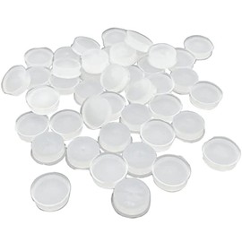 50 Pieces Silicone Flute Plug, 8 mm Universal Flute Open Hole Plug Soft Key Cover for Flute Repair Parts Accessories, White