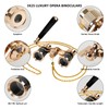 Luxury 3X25 Opera Glasses Binoculars with Adjustable Handle,Chain&Real Magnifying Glass,Optical