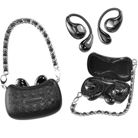 Open Ear Kopfhörer Bluetooth kabellos Sport mit Ohrbügel zum Joggen Wireless Air Bone Conduction Headphones Earphones Knochenschall Sportkopfhörer Bluetooth mit Handtasche Ladeetui für Frauen Damen