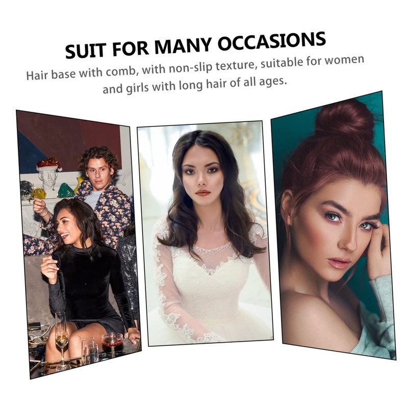 Ipetboom 3 Pcs Wig Booster Pad Miss Styling Clip High